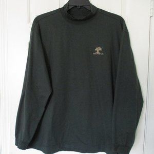 Glen Echo Mens L/S Oak Tree C.C. Green Cotton Golf Mock T Under Layer Shirt - XL